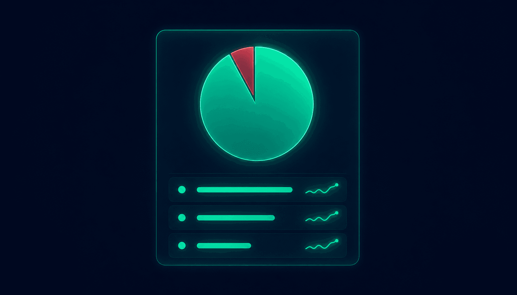 DMARC report dashboard showing aggregate authentication results with pass and fail counts by sending source