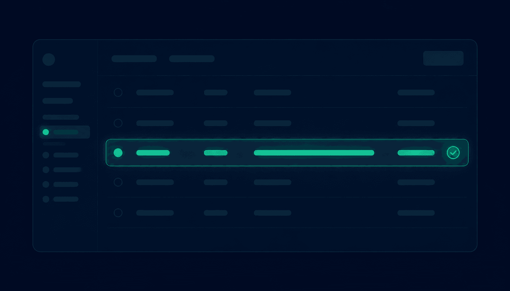 DNS management panel showing a TXT record row with _dmarc hostname and a DMARC record value with an emerald green save indicator