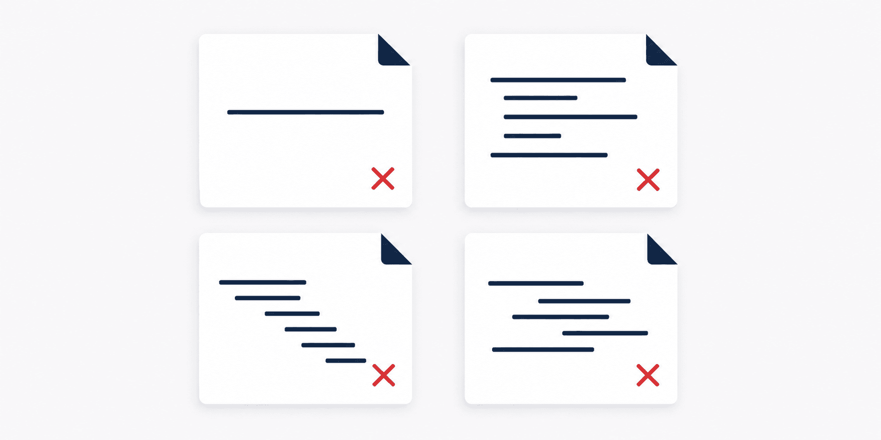 The four most common JSON syntax errors with invalid and valid examples