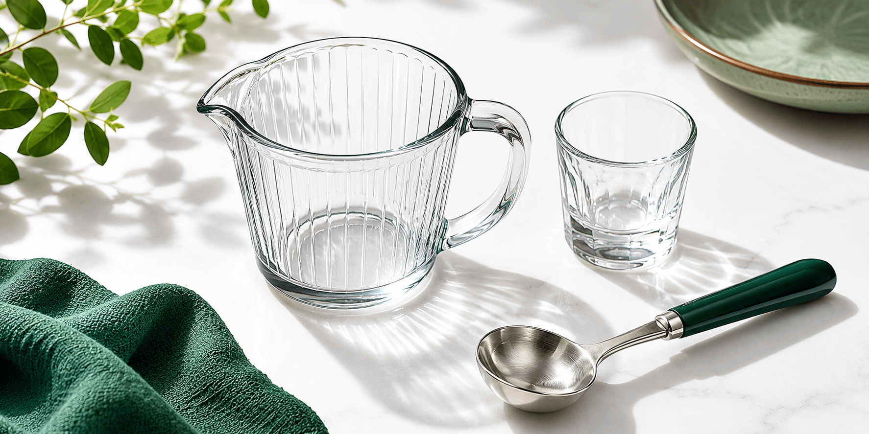Volume conversion chart: liters, gallons, cups, and fluid ounces