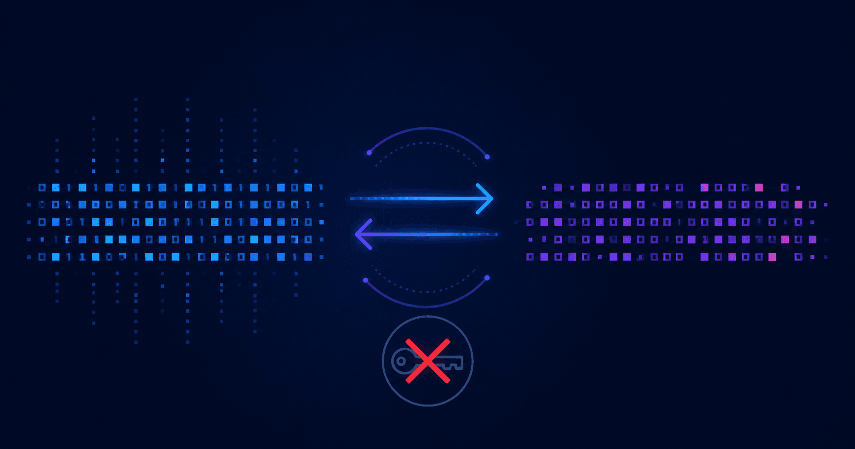 Base64 Encoding Explained: binary data converting to Base64 text characters with a reversibility indicator